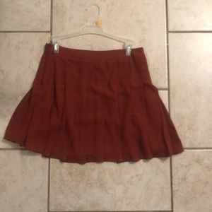 Orange miniskirt